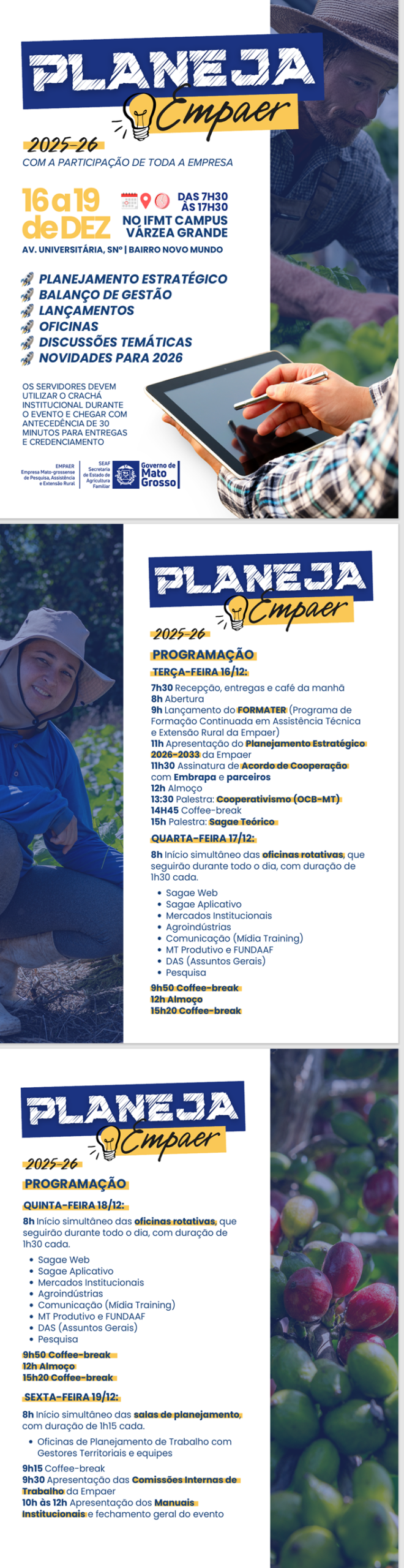 EMPAER realiza planeja 2025–26 com foco no fortalecimento da pesquisa agropecuária em Mato Grosso