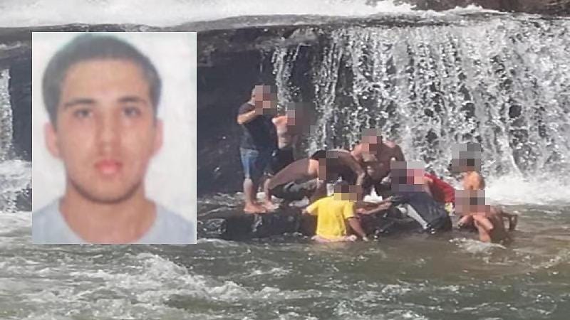Jovem de 21 anos morre afogado após escorregar de pedra na Cachoeira do Prata