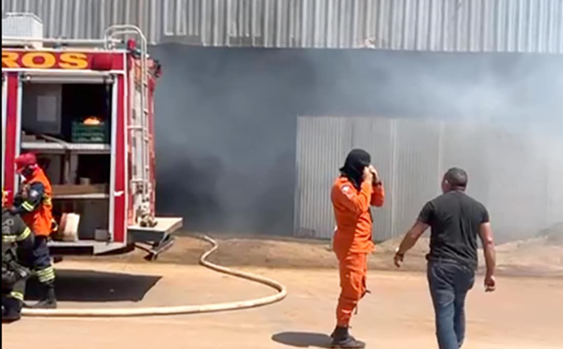 Sorriso: incêndio causa estragos em barracão de empresa