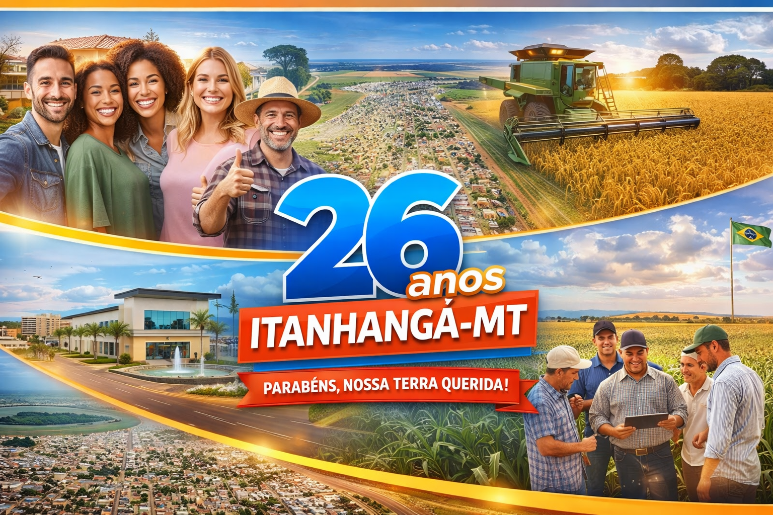 Itanhangá-MT: Celebra hoje dia (29), 26 anos com programação especial e grande participação popular