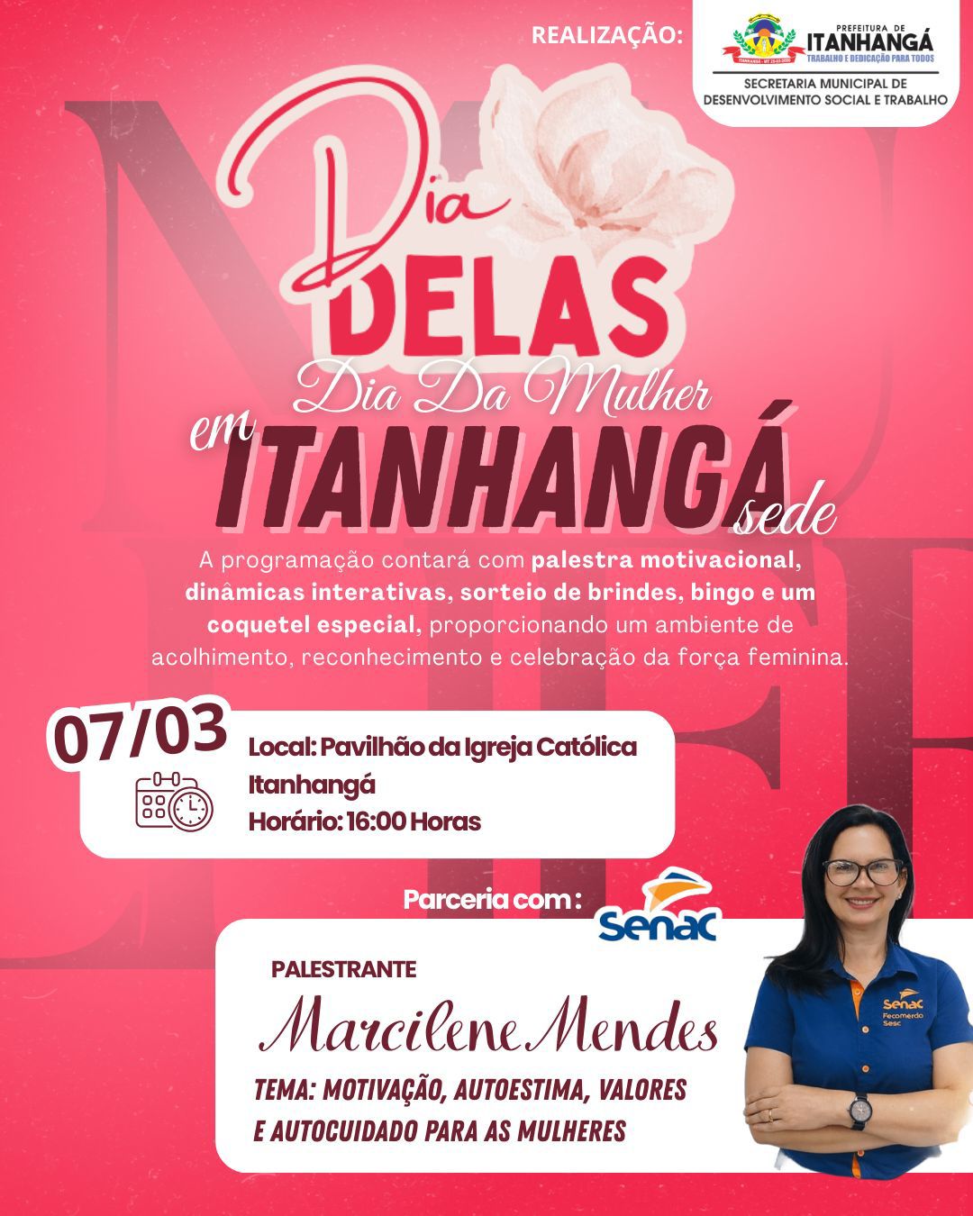 Itanhangá-MT: Prefeitura de Itanhangá promove “Dia Delas” com palestra, dinâmicas e coquetel especial