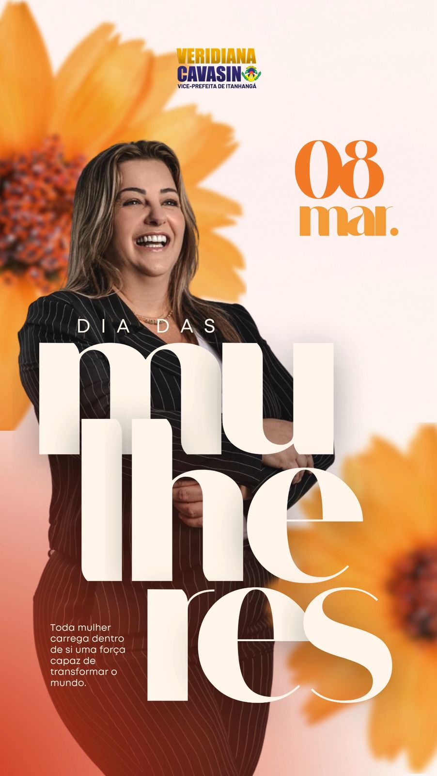 Itanhangá-MT: Vice-prefeita Veridiana Cavasin faz homenagem especial a dia das mulheres