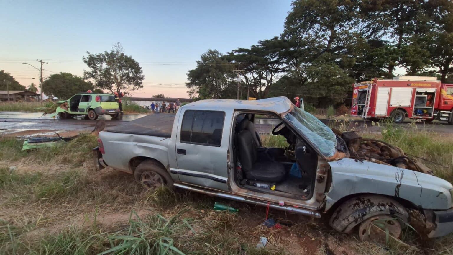Sinop: três adultos e três crianças ficam feridos em colisão de veículo na MT-140