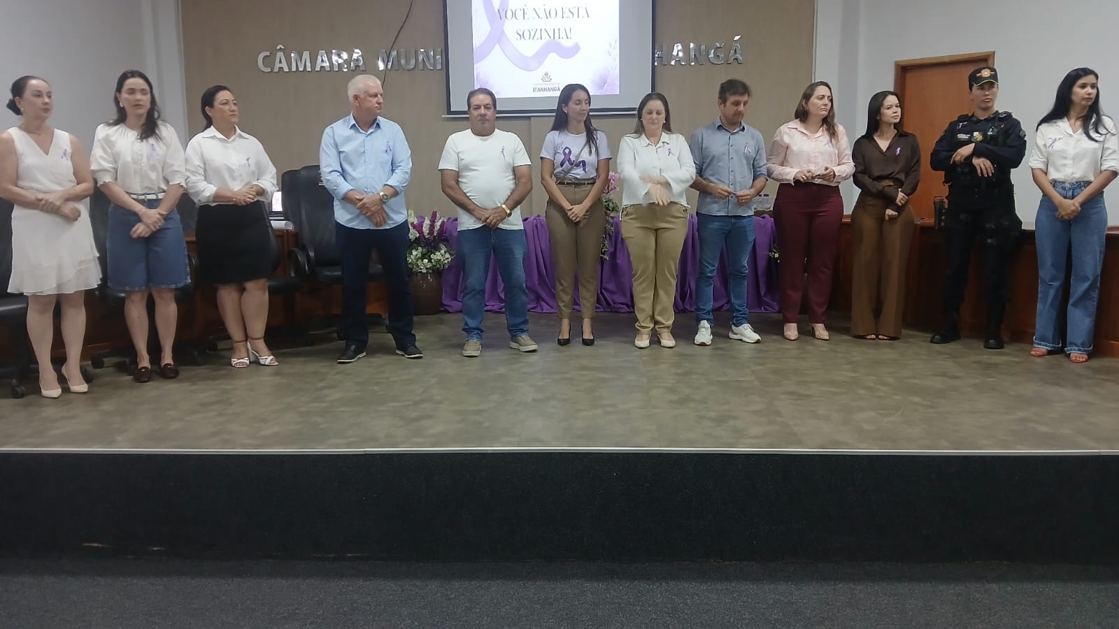 Itanhangá-MT: Câmara de Vereadores de Itanhangá realiza 1º evento “Você Não Está Sozinha” em alusão ao Agosto Lilás