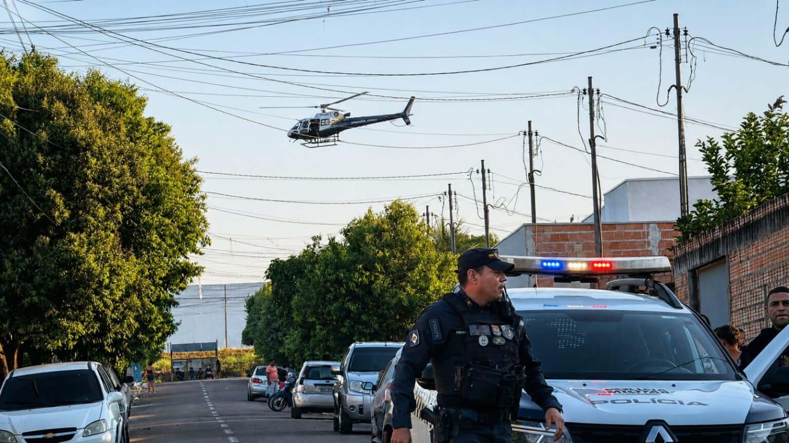 Mulher é baleada e fica em estado grave em Sorriso; PM caça suspeitos com helicóptero