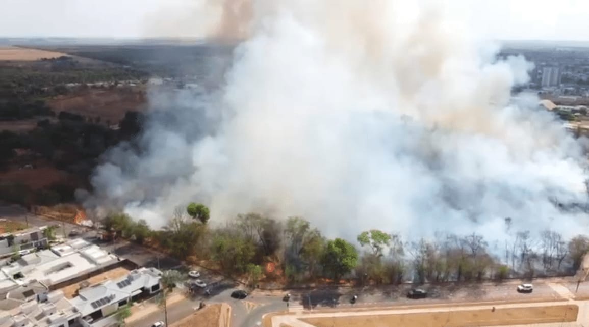 Sorriso: incêndio em área de mata é controlado após 3 horas