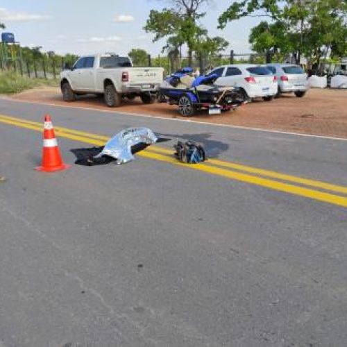 ESTRADA DO MANSO: Homem pula de moto, é atropelado por caminhonete e morre
