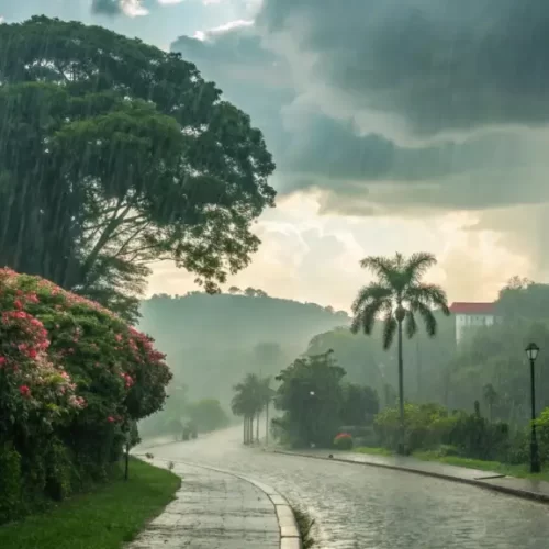 Lucas do Rio Verde em 22/02/2026: domingo nublado e úmido
