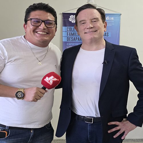 Roberto Cabrini vem a Sorriso e é entrevistado pelo JK