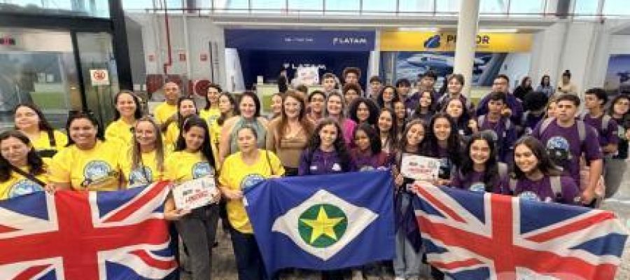 BOM DESEMPENHO: MT no Mundo leva 100 estudantes da Rede Estadual para intercâmbio de 21 dias na Inglaterra