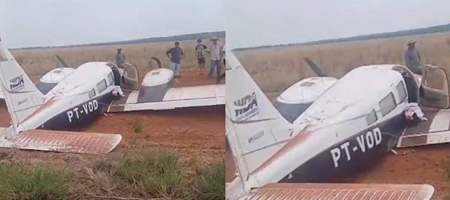 DEPUTADO NÃO ESTAVA: Avião de Júlio Campos faz pouso forçado em rodovia de MT