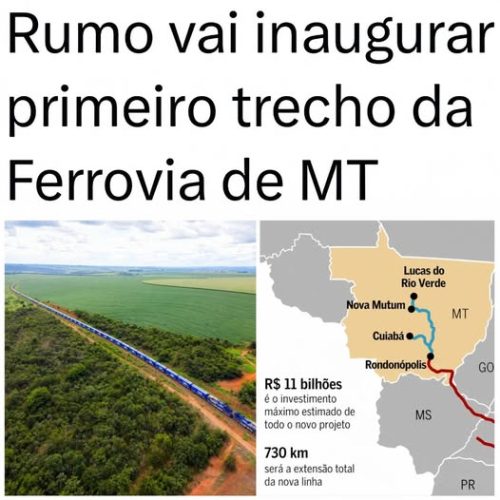 Rumo vai inaugurar primeiro trecho em Mato Grosso