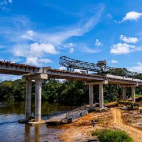 MATO GROSSO INTEGRAÇÃO REGIONAL:  Obra da maior ponte de Mato Grosso atinge 43,91% de execução no rio Juruena; fotos