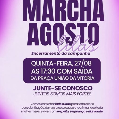 Itanhangá realiza Marcha Agosto Lilás nesta quinta-feira para encerrar campanha de conscientização