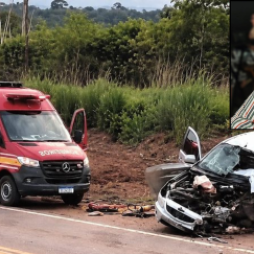 Motorista morre após bater de frente com ônibus na BR-163