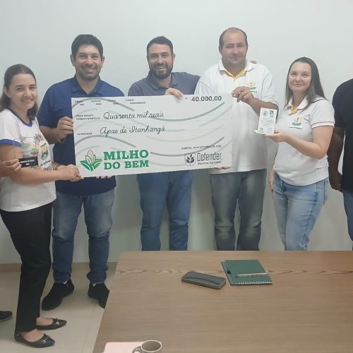Itanhangá-MT: Projeto “Milho do Bem” doa R$ 40 mil à APAE Florescer de Itanhangá-MT