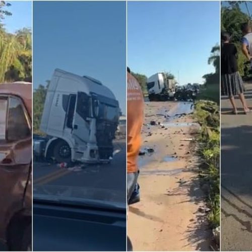 Acidente entre T-Cross e carreta deixa um morto e dois feridos em Vera; veja