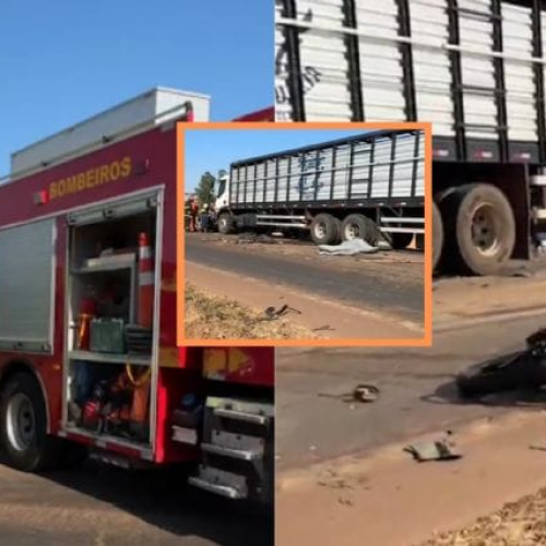 Acidente entre cinco veículos mata casal em moto e deixa quatro feridos na rodovia BR-163