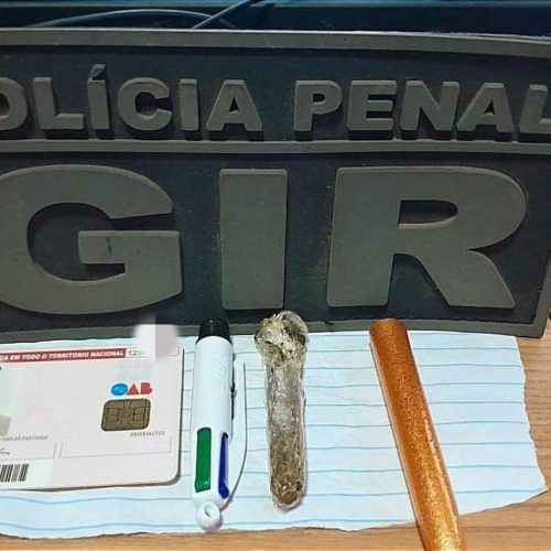 Advogado é flagrado tentando entregar maconha em caneta a preso na Penitenciária Central