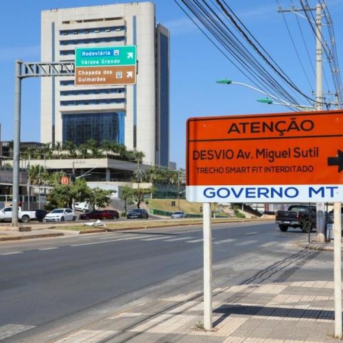 Alça da avenida do CPA será fechada segunda-feira para obras e só será reaberta em 2026