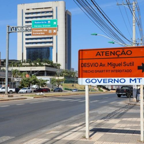 Alça de acesso para a Avenida Miguel Sutil será interditada a partir de segunda-feira