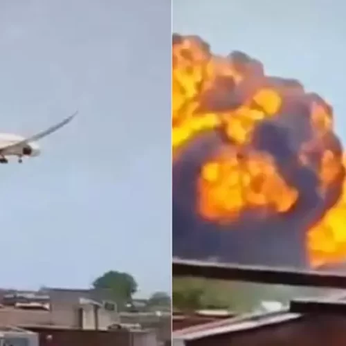 Avião da Air India com 242 pessoas a bordo cai perto de aeroporto indiano