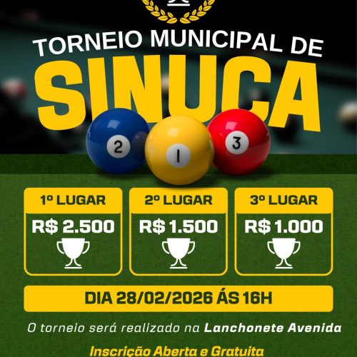 Itanhangá-MT: Grande Torneio Municipal de Sinuca será realizado no dia 28 de fevereiro em Itanhangá