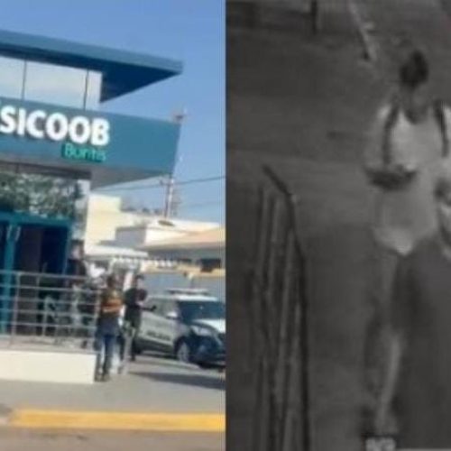 Bandidos invadem agência e furtam R$ 279 mil e arma de vigilante em MT; vídeo
