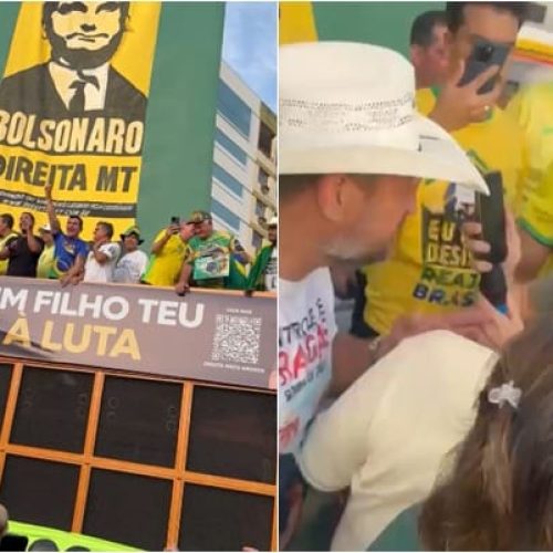 Bolsonaro fala por telefone em ato em Cuiabá e pode ter violado decisão do STF