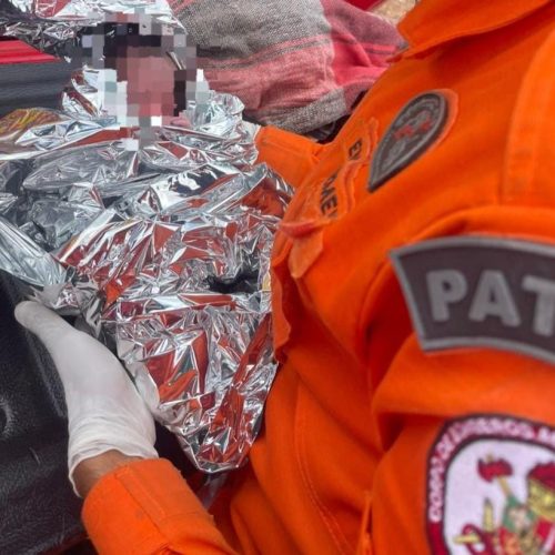 Bombeiros prestam atendimento à recém-nascida que nasceu em via pública em Cuiabá