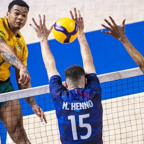 Brasil bate bicampeã olímpica França na Liga das Nações de vôlei
