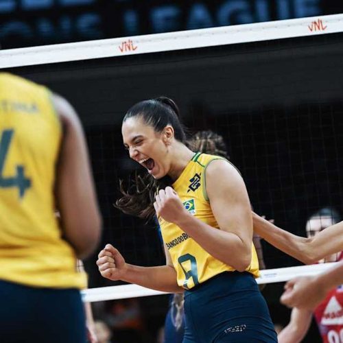 Brasil domina França e segue sem perder na Liga das Nações feminina