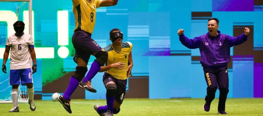 Brasil é hepatcampeão da Copa América de futebol de cegos em SP
