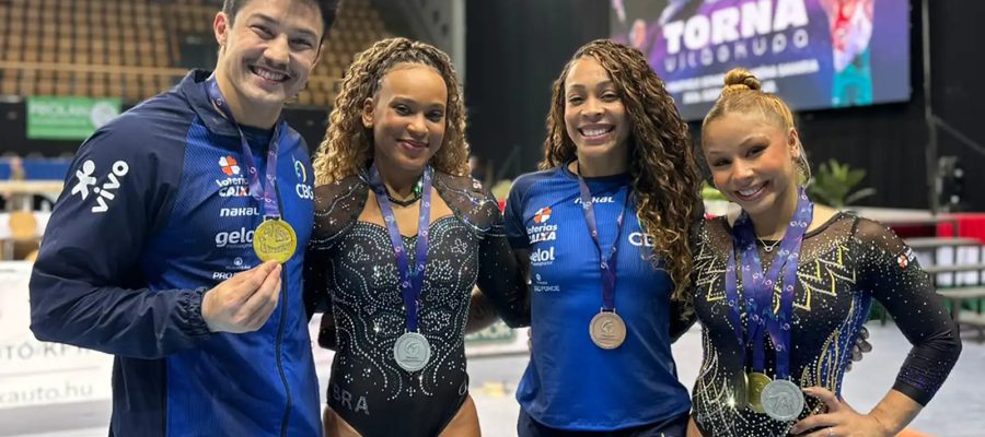 Brasil fecha Copa do Mundo de ginástica com mais cinco pódios