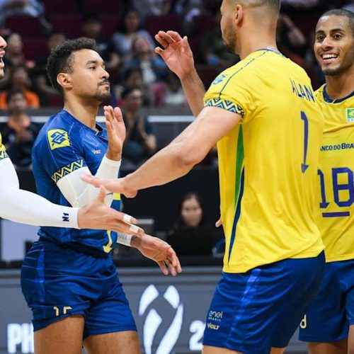 Brasil inicia campanha no Mundial de vôlei com vitória sobre a China
