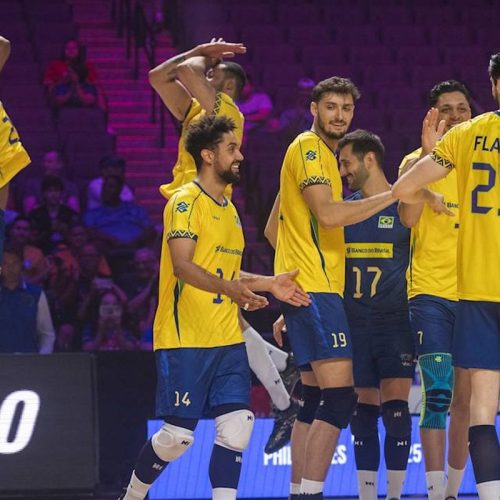 Brasil vence Canadá por 3 sets a 0 na Liga das Nações de Vôlei