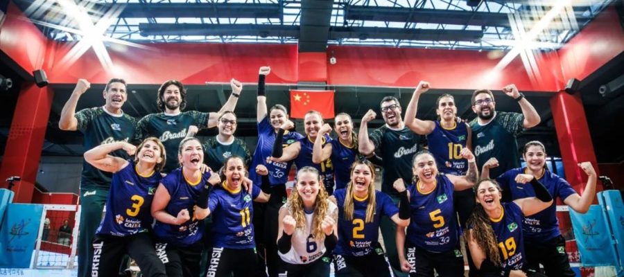 Brasil vence anfitriã China e vai à final do Mundial de vôlei sentado