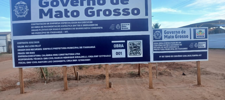 Itanhangá-MT: Bairro Nova Conquista, em Itanhangá, inicia nova fase com obras de pavimentação e drenagem