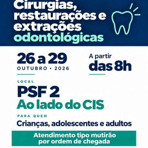 Itanhangá realiza mutirão de saúde bucal com cirurgias, restaurações e extrações odontológicas