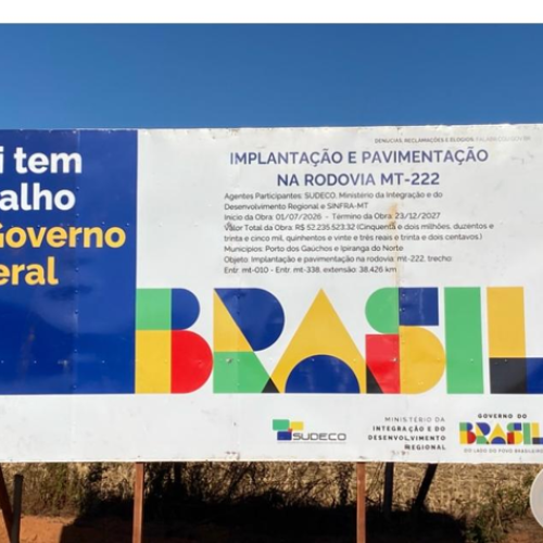 Itanhangá-MT: Sinfra autoriza pavimentação de 38 quilômetros da MT-222, entre Vila Simione e a localidade do “Copo Sujo”