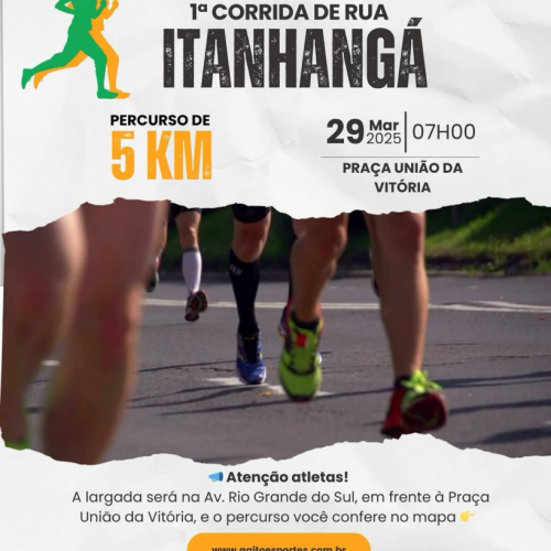 ITANHANGÁ-MT: Vem ai a 1ª corrida de rua de Itanhangá, em comemoração ao aniversário de 25 anos do municipio