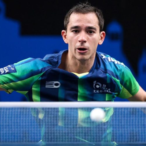 Calderano é eliminado por Lebrun na estreia de simples do WTT Finals