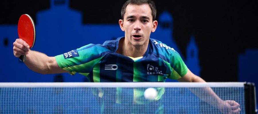 Calderano é eliminado por Lebrun na estreia de simples do WTT Finals