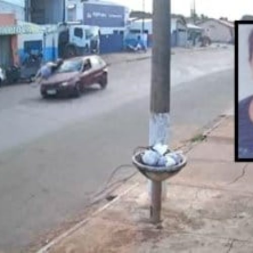 Câmera registra momento em que idosa é atropelada e morta por carro em alta velocidade