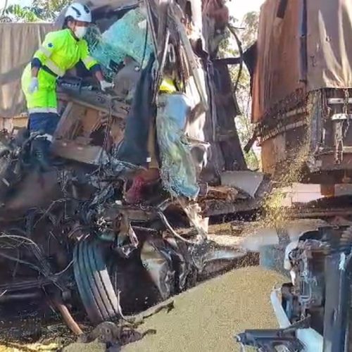 Caminhoneiro morre após grave acidente envolvendo seis carretas na rodovia BR-364