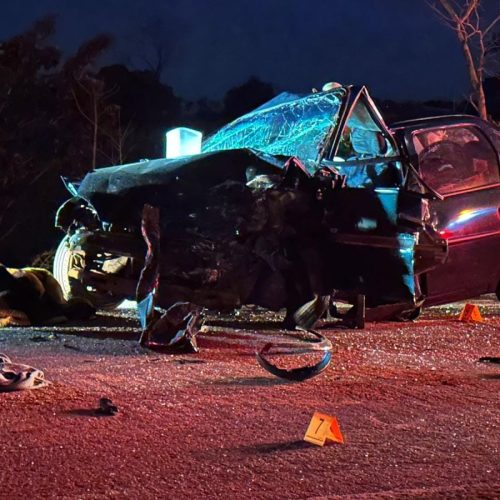Casal de idosos e bebê morrem em acidente com três veículos na BR-070 em Várzea Grande