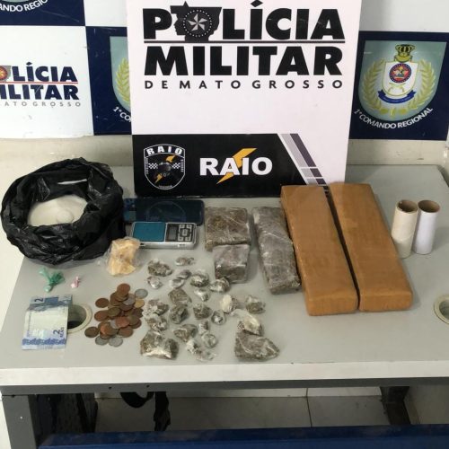 Cia Raio prende integrantes de facção criminosa e apreendem entorpecentes em Mato Grosso