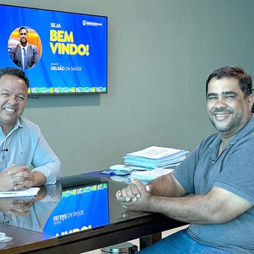 RONDONOPOLIS: O prefeito Cláudio Ferreira e o vereador Gelsão da Saúde (Foto – Vandi)