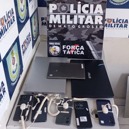 Criminoso é preso por roubo a loja de eletrodomésticos em Cuiabá e produtos recuperados