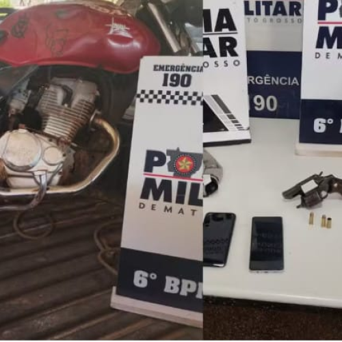 Criminosos atiram em comerciante, entram em confronto com a PM e são presos